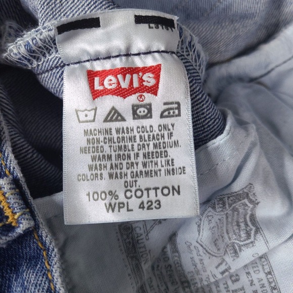 Vintage Levi's 501 Jeans‎ Mens 37x30.5 Blue Button Fly Red Tab Denim Medium Wash - Picture 7 of 16